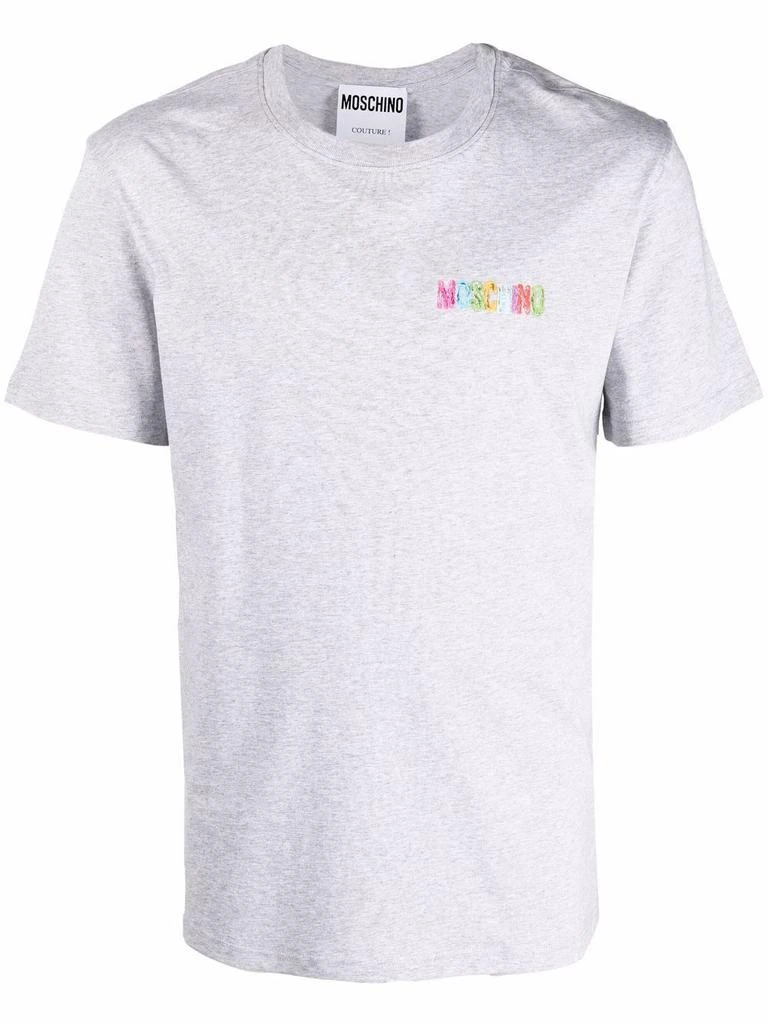 商品Moschino|Moschino Mens Grey Cotton T-Shirt,价格¥1851,第1张图片