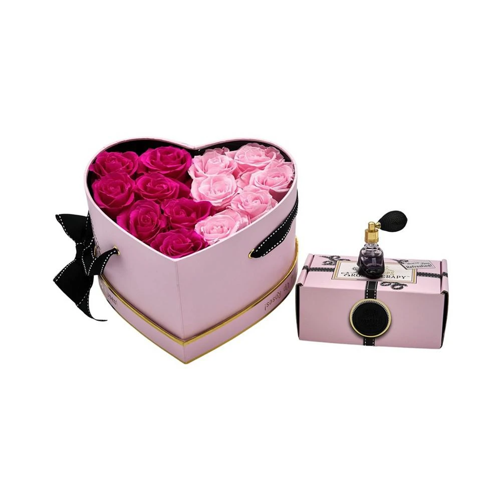 商品Rosepops|Pop-Up Half-Hearted Pink Heart Shaped Real Cotton Candy and Raspberry Punch Roses, Box of 13,价格¥1716,第4张图片详细描述