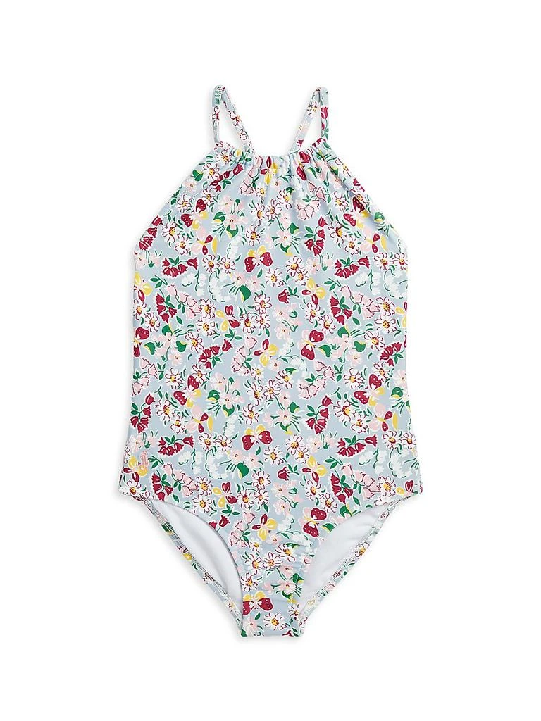商品Ralph Lauren|Little Girl's Floral Halterneck One-Piece Swimsuit,价格¥333,第1张图片