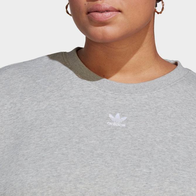 Women's adidas Originals Adicolor Essentials Crew Long Sleeve Sweatshirt (Plus Size)商品第4张图片规格展示