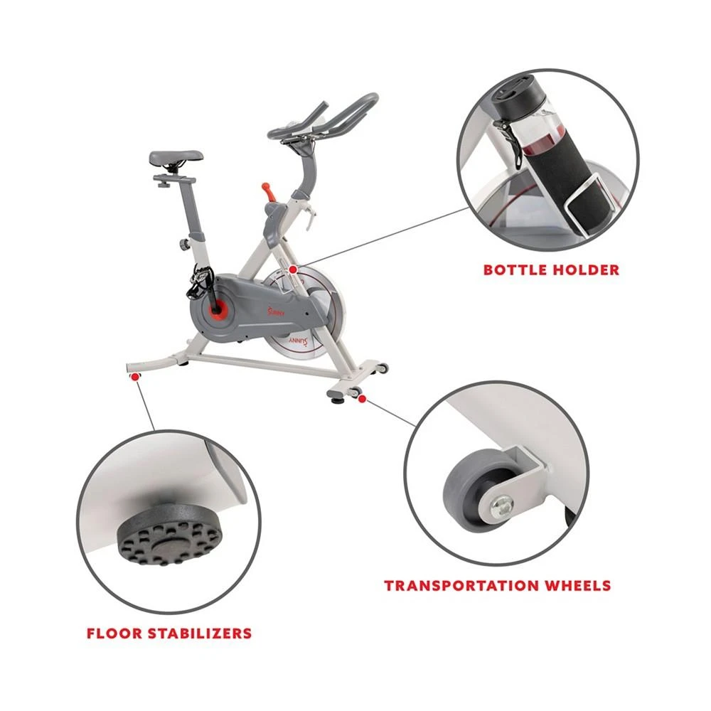 商品Sunny Health & Fitness|Belt Drive Pro Lite Indoor Cycling Exercise Bike, Sf-B1970,价格¥4941,第5张图片详细描述