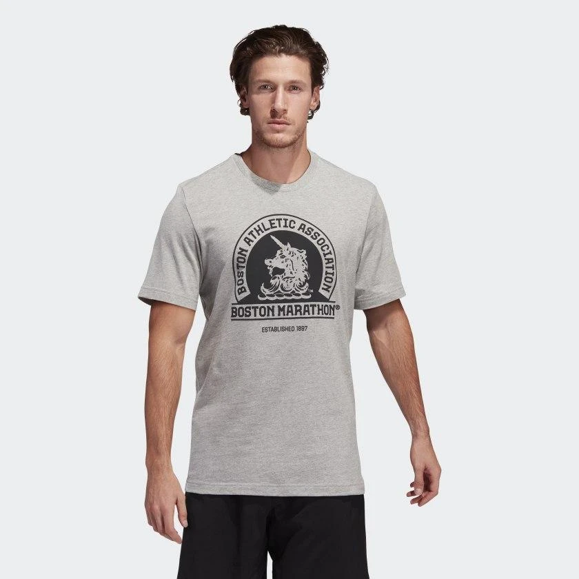 商品Adidas|Men's adidas Boston Marathon Archive Tee,价格¥95,第2张图片详细描述