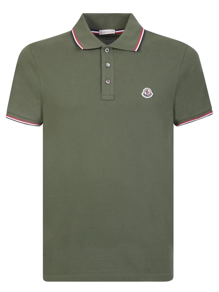 商品Moncler|Moncler Logo Patch Short-Sleeved Polo Shirt,价格¥1852,第1张图片