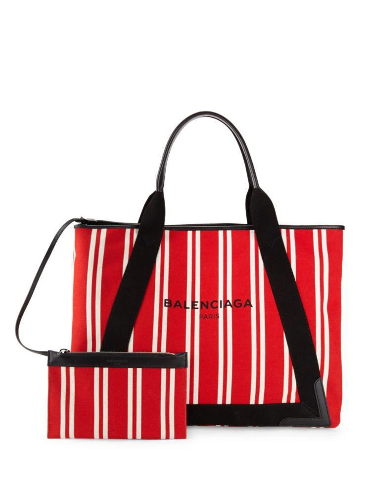 商品Balenciaga|Striped Shopper Tote,价格¥3794,第5张图片详细描述