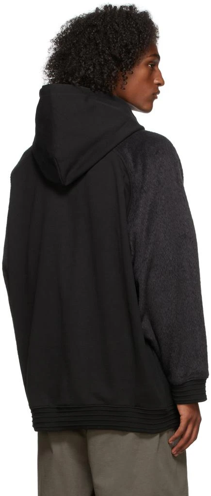 商品We11done|Black Washed Fleece Hoodie,价格¥1568,第3张图片详细描述