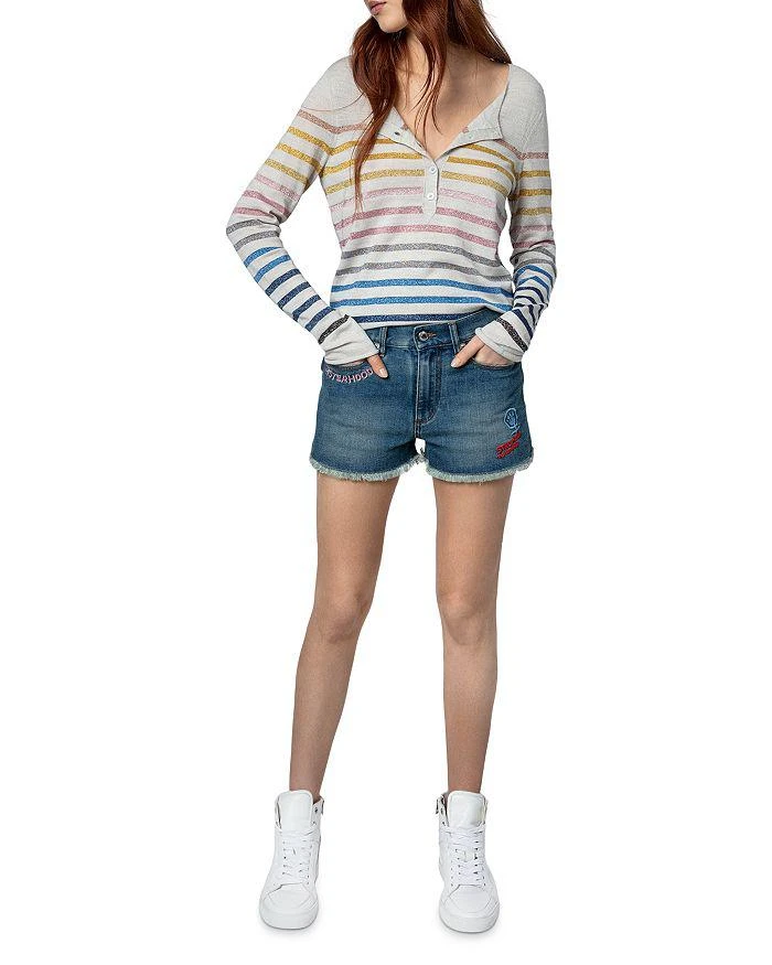 商品Zadig&Voltaire|Hila Striped Lurex Sweater,价格¥1109,第2张图片详细描述