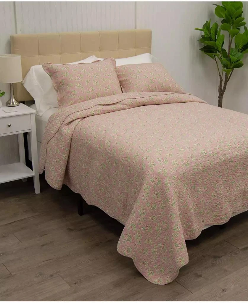 商品Donna Sharp|Strawberry Garden 3 Piece Cotton Quilt Set,价格¥1578,第5张图片详细描述
