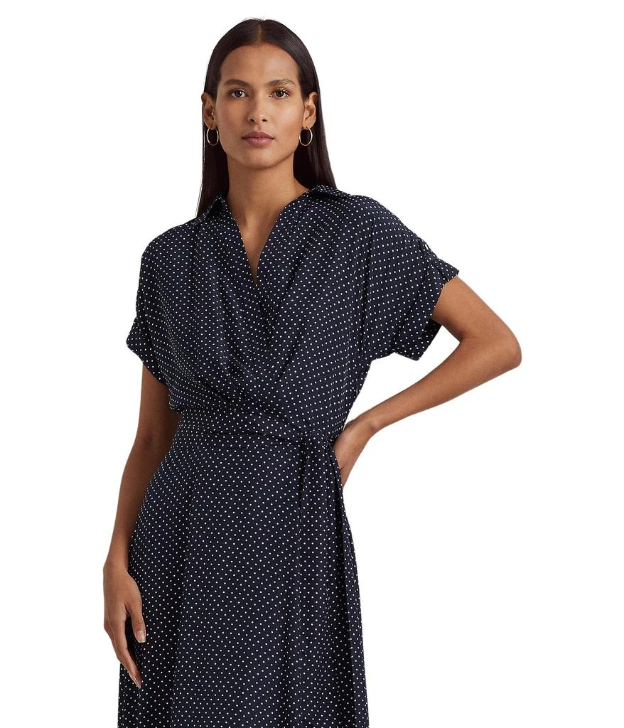 商品Ralph Lauren|Polka Dot Crepe Dress,价格¥1072,第4张图片详细描述
