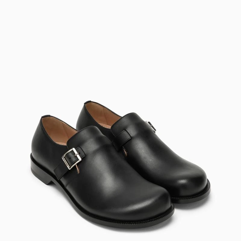 商品Loewe|Campo black calfskin derby with buckle,价格¥7377,第2张图片详细描述