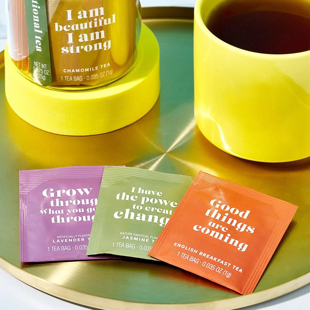 商品Thoughtfully|Gourmet, Inspirational Affirmation Tea Gift Set, Set of 25,价格¥199,第3张图片详细描述