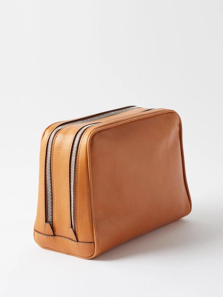 商品Brunello Cucinelli|Logo-print leather washbag,价格¥13788,第2张图片详细描述
