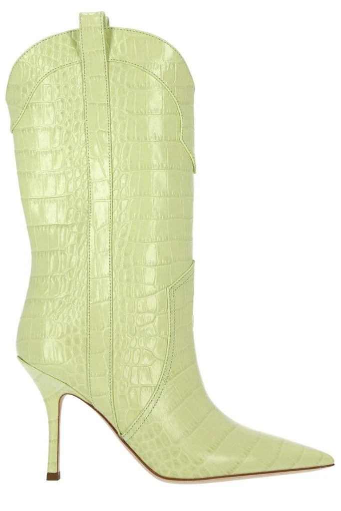 商品Paris Texas|Paris Texas Crocodile-Embossed Pointed-Toe Boots,价格¥2364,第1张图片