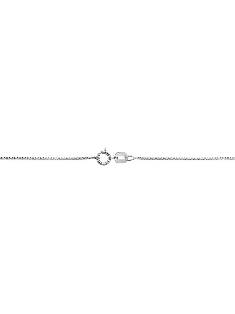 商品Oradina|14K White Solid Gold Bodega Box Chain,价格¥2203,第2张图片详细描述