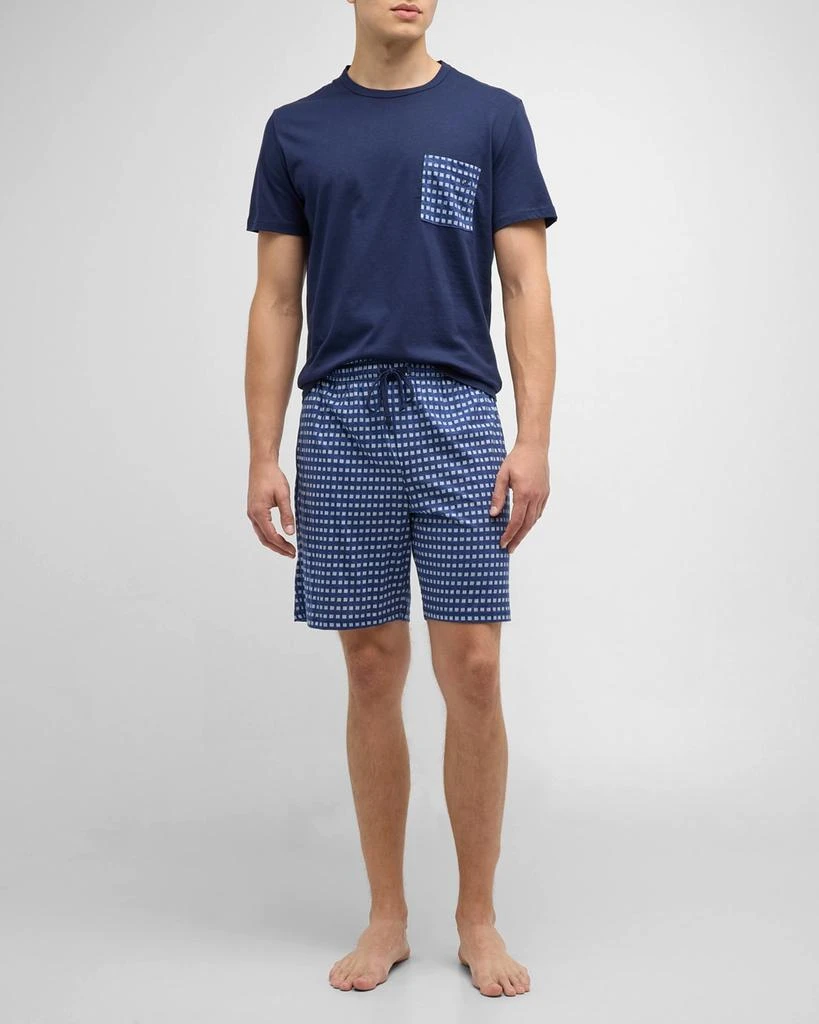 商品HOM|Men's Larry Checkered Short Pajama Set,价格¥761,第3张图片详细描述