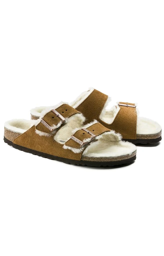 商品Birkenstock|女款 亚利桑那 绒毛拖鞋,价格¥484,第1张图片