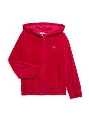 商品Juicy Couture|Little Girl's & Girl's Zip Front Hoodie,价格¥192,第1张图片