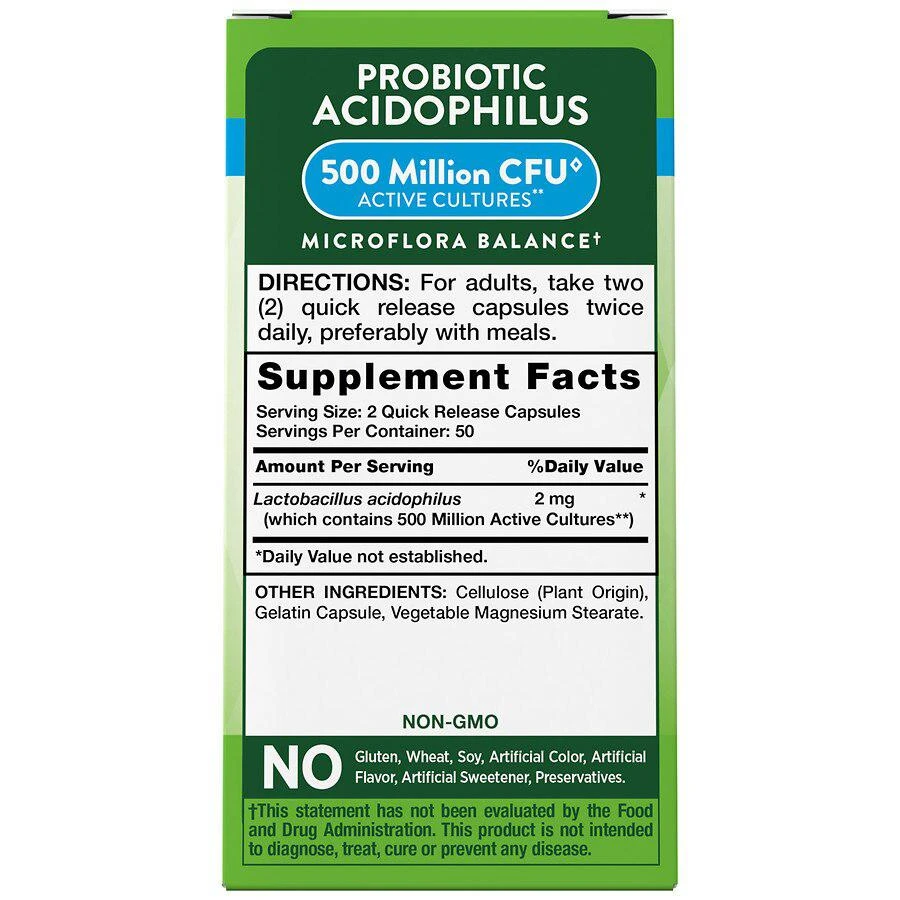 商品Nature's Truth|Probiotic Acidophilus 500 Million,价格¥75,第4张图片详细描述