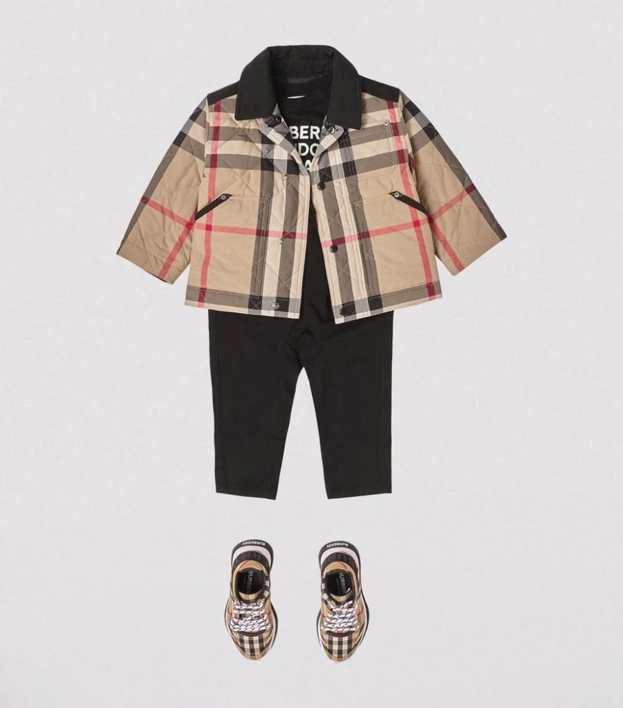 商品Burberry|Vintage Check Diamond Quilted Jacket (6-24 Months),价格¥3814,第3张图片详细描述