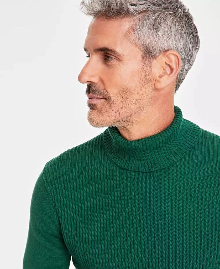 商品Club Room|Men's Textured Cotton Turtleneck Sweater, Created for Macy's,价格¥144,第2张图片详细描述