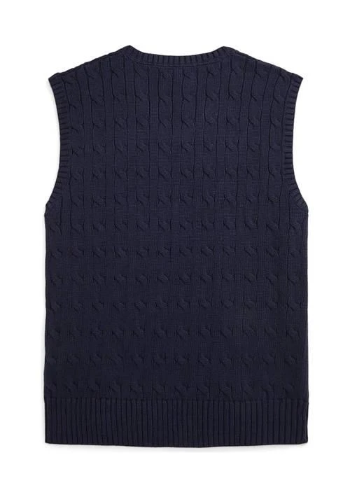 商品Ralph Lauren|拉夫劳伦 大童款 罗纹针织 V 领 马甲,价格¥208,第2张图片详细描述