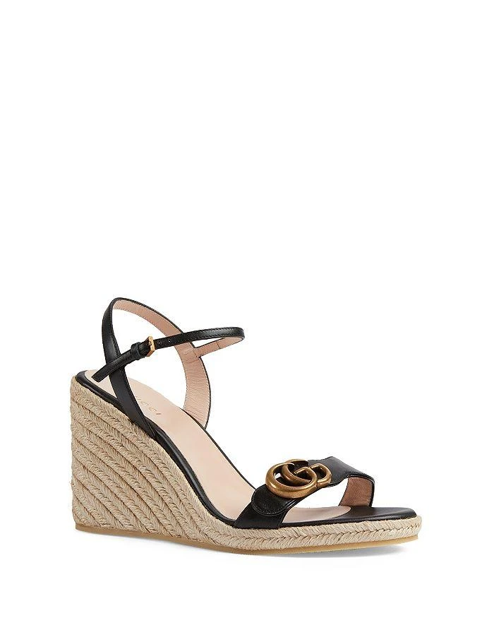 商品Gucci|Women's Aitana Espadrille Wedge Sandals,价格¥5493,第1张图片详细描述