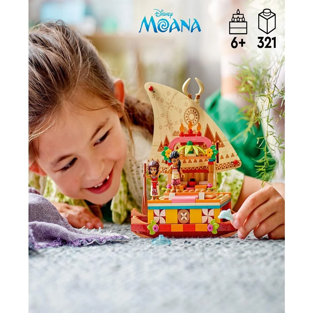 商品LEGO|Disney Moana's Wayfinding Boat 43210 Building Toy Set, 321 Pieces,价格¥261,第2张图片详细描述