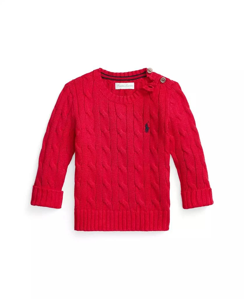 商品Ralph Lauren|Baby Boys Cable Knit Long Sleeves Sweater,价格¥412,第1张图片