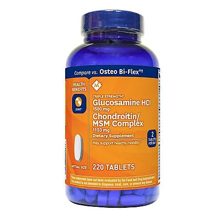 Member's Mark Triple-Strength Glucosamine Chondroitin MSM Tablets (220 ct.)商品第1张图片规格展示