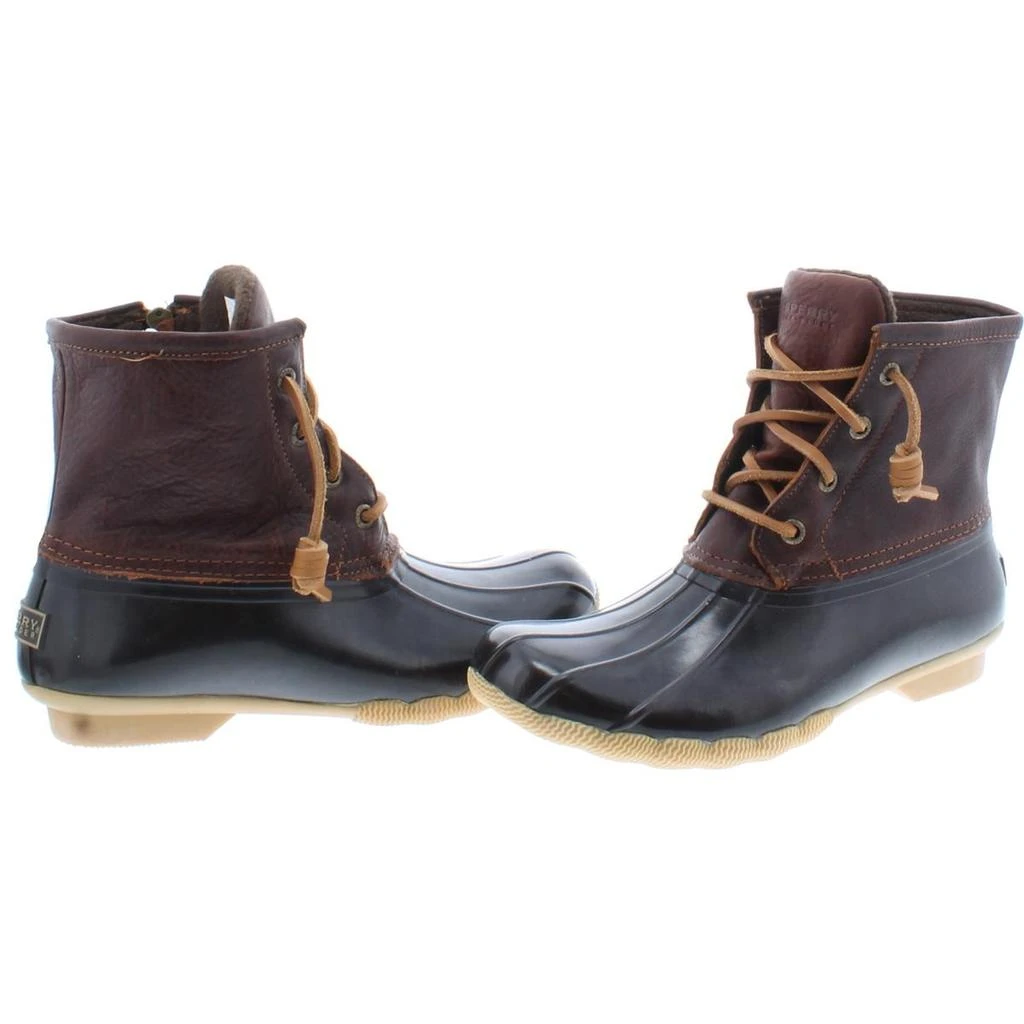 商品Sperry|Saltwater Womens Leather Ankle Rain Boots,价格¥311,第2张图片详细描述