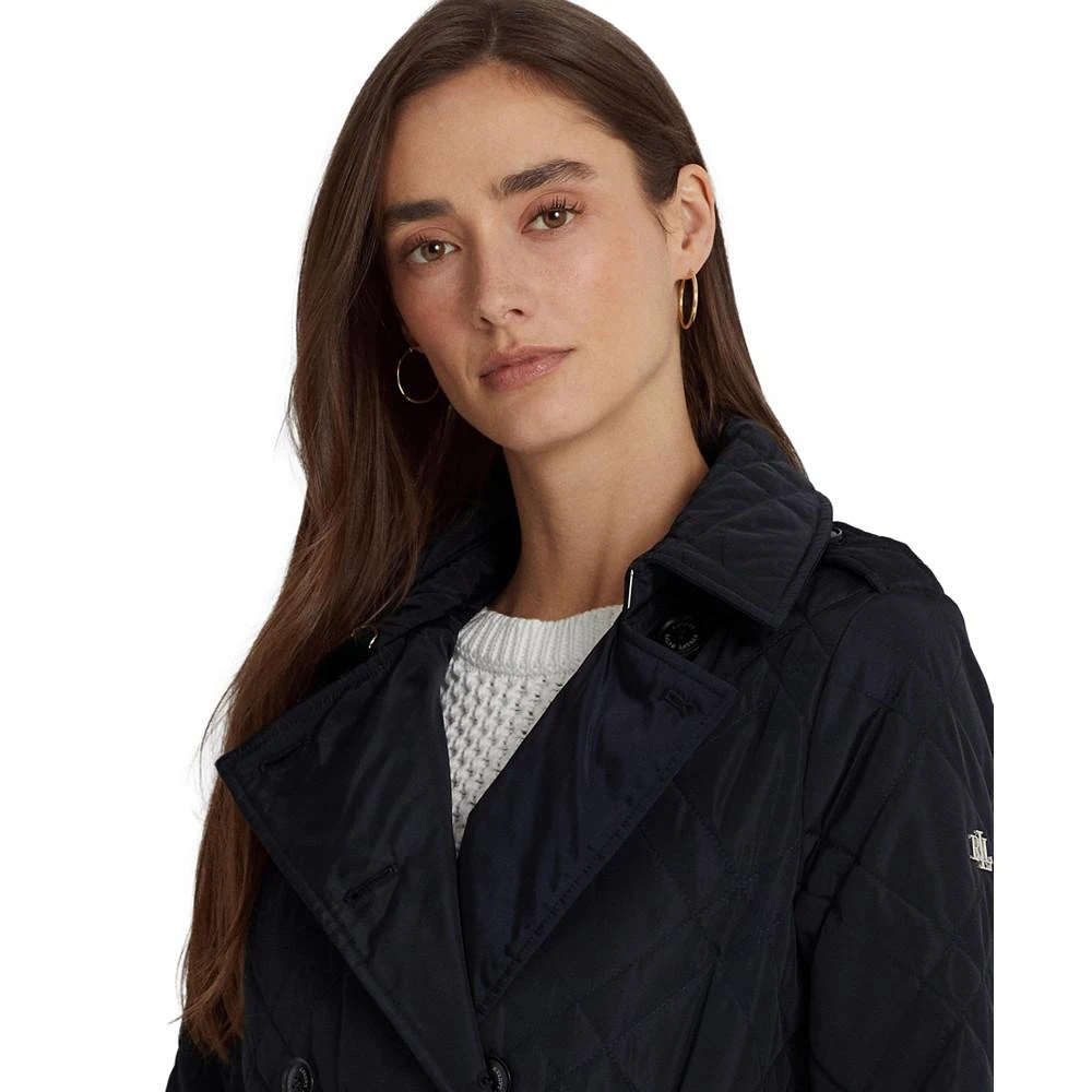 商品Ralph Lauren|Women's Belted Double-Breasted Quilted Coat, Created for Macy's,价格¥1495,第3张图片详细描述