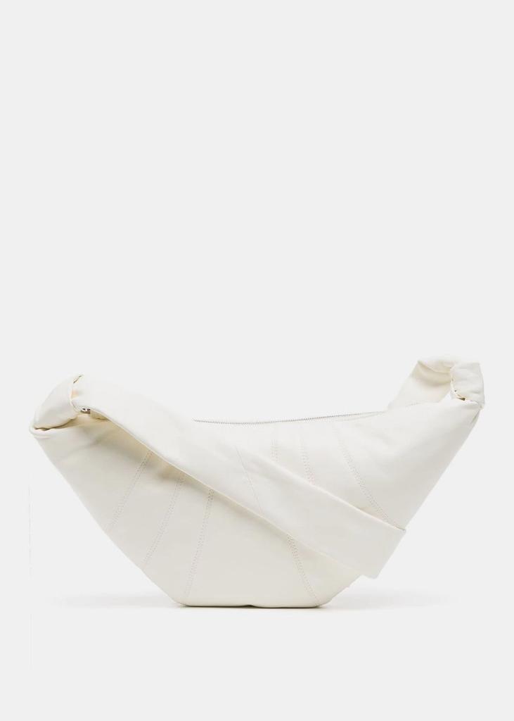 商品Lemaire|Lemaire White Nappa Medium Croissant Bag,价格¥7910,第1张图片