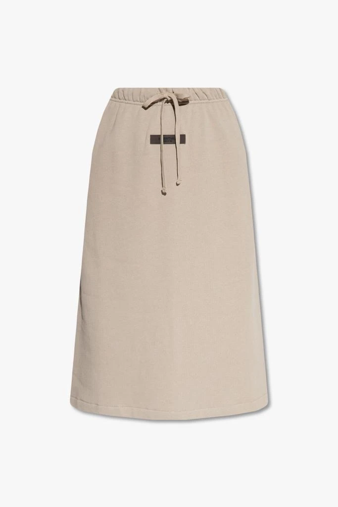 商品Essentials|Fear Of God Essentials Logo Patch Drawstring Midi Skirt,价格¥761,第1张图片