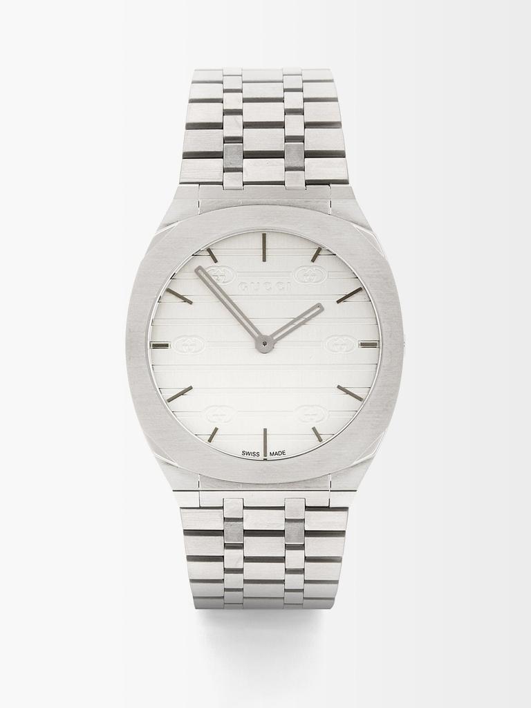 商品Gucci|25H stainless-steel watch,价格¥10197,第1张图片