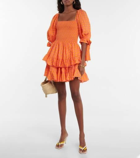 商品CAROLINE CONSTAS|Finley cotton-blend minidress,价格¥2909,第2张图片详细描述