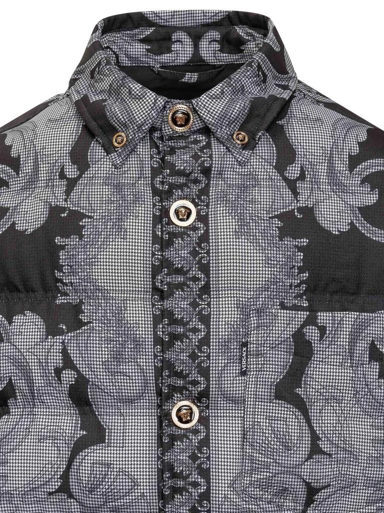 商品Versace|Versace Baroque Pattern Long Sleeved Jacket,价格¥16158,第4张图片详细描述