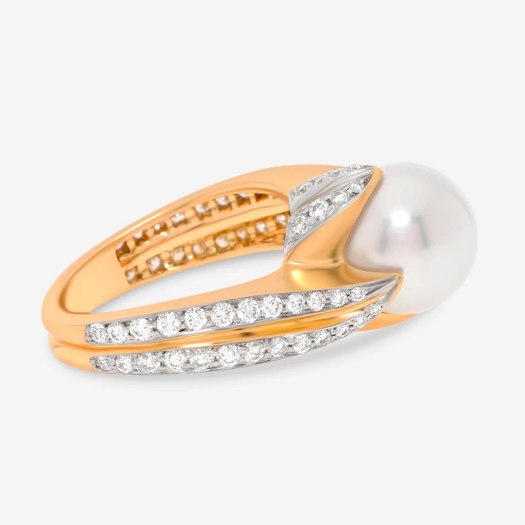 商品Assael|Assael Angela Cummings 18K Yellow Gold, South Sea Cultured Pearl and Diamond 0.89ct. tw. Band Ring Sz. 6.5 ACR0063,价格¥46655,第4张图片详细描述