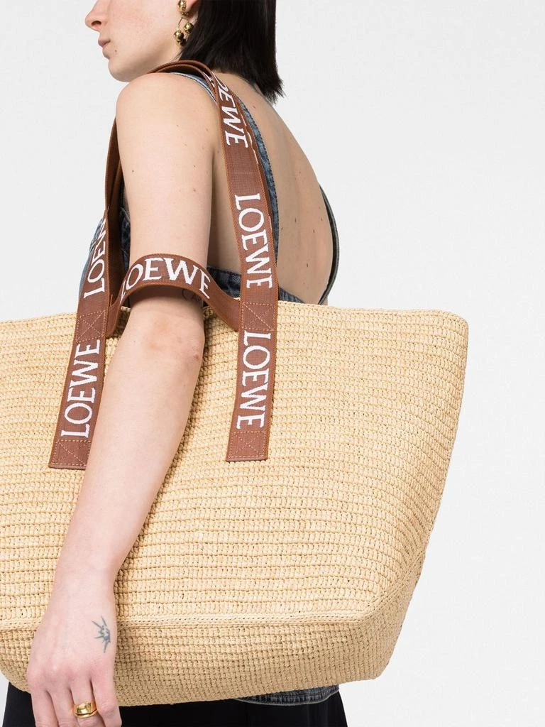 商品Loewe|LOEWE - Fold Shopper Raffia Tote Bag,价格¥9433,第3张图片详细描述