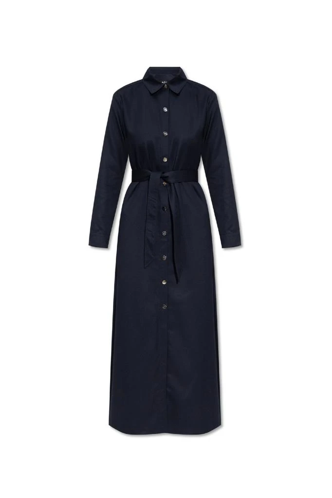 商品A.P.C.|A.P.C. Gwyneth Belted Waist Midi Dress,价格¥2719,第1张图片