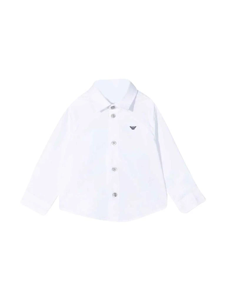 商品Emporio Armani|Emporio Armani Newborn White Shirt,价格¥638,第1张图片