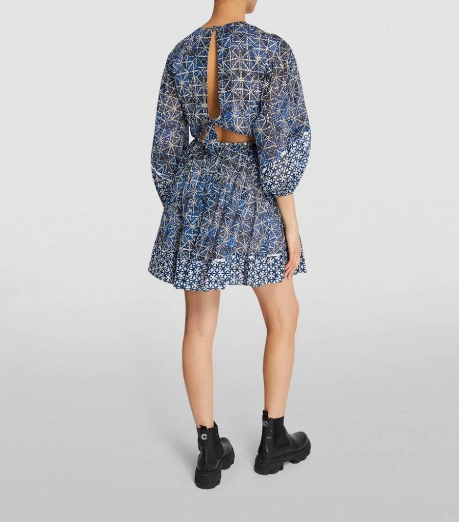 商品Maje|Cotton Multi-Print Mini Dress,价格¥1400,第3张图片详细描述