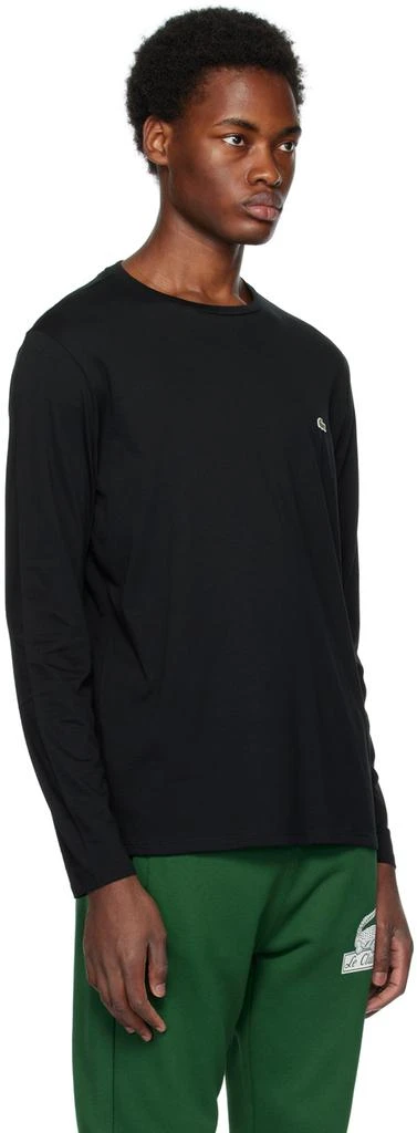 商品Lacoste|Black Crewneck Long Sleeve T-Shirt,价格¥368,第2张图片详细描述