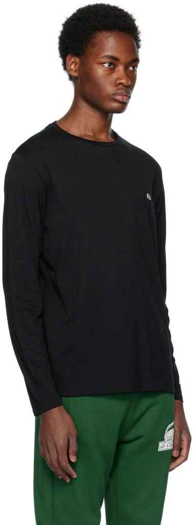 商品Lacoste|Black Crewneck Long Sleeve T-Shirt,价格¥386,第2张图片详细描述