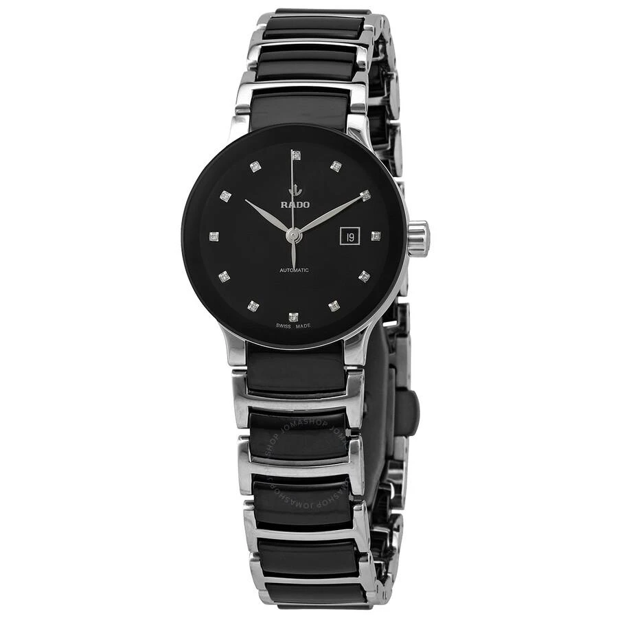 商品Rado|Centrix Automatic Diamond Black Dial Ladies Watch R30009752,价格¥12640,第1张图片