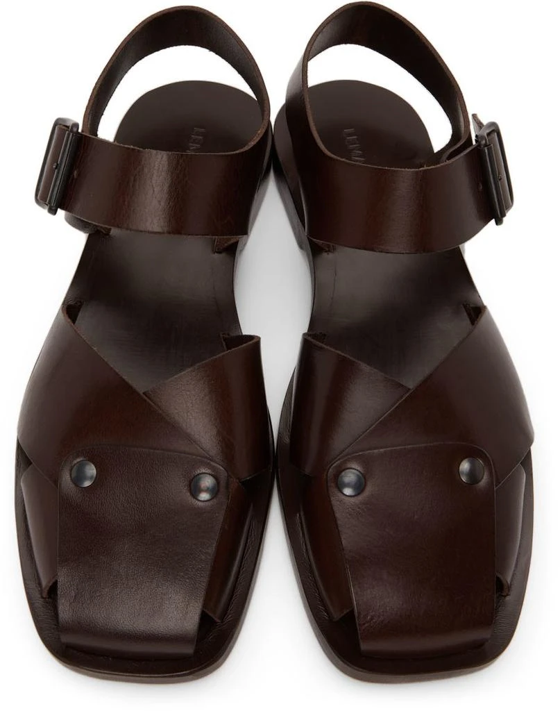 商品Lemaire|Brown Strap Sandals,价格¥2605,第5张图片详细描述