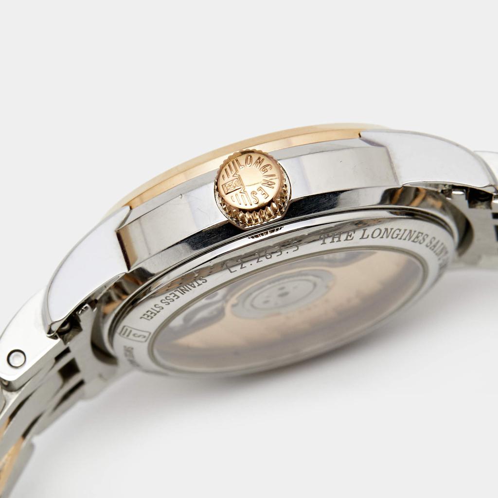 Longines Black 18k Rose Gold Stainless Steel Saint Imier L2.263.5.52.7 Women's Wristwatch 26 mm商品第7张图片规格展示