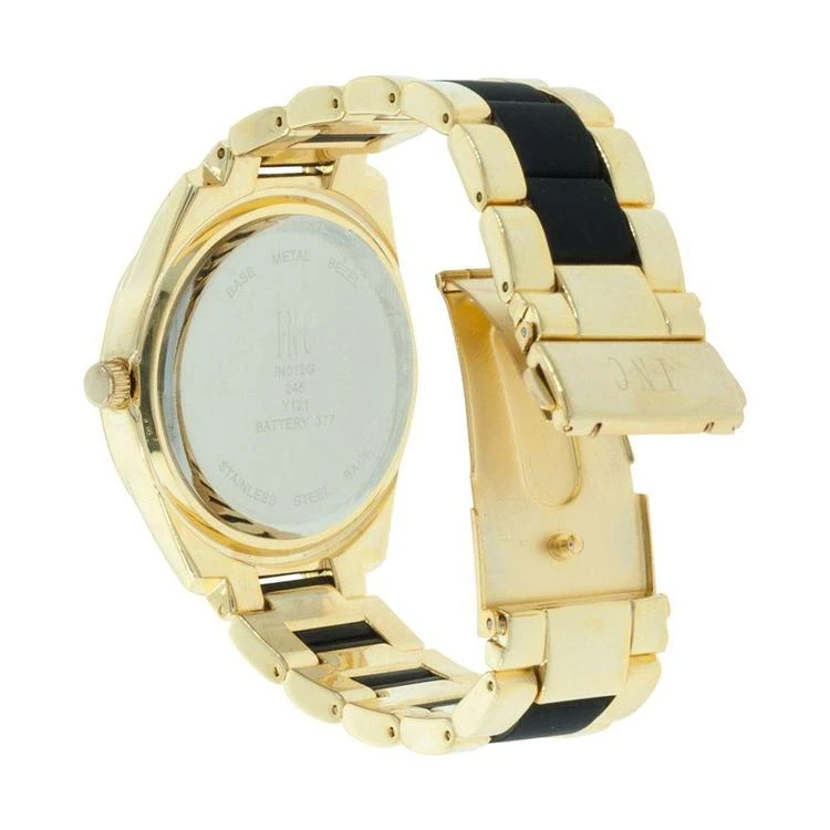 商品INC International|Women's Gold-Tone and Black Bracelet Watch 40mm, Only at Macy's,价格¥278,第3张图片详细描述