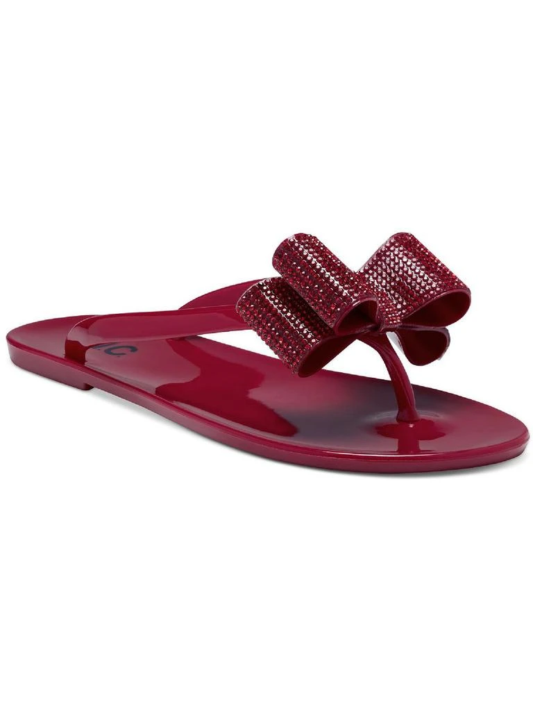 商品INC International|Madena Womens Jelly Thong Flip-Flops,价格¥151,第4张图片详细描述