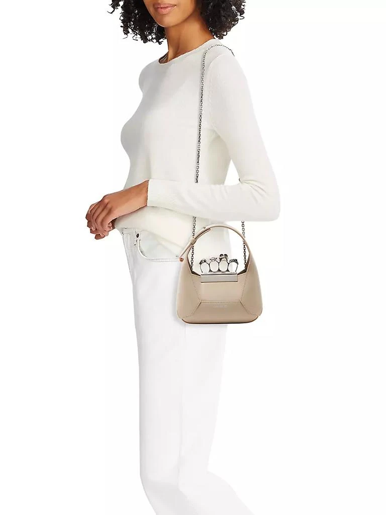 商品Alexander McQueen|The Mini Jewelled Hobo Bag,价格¥19019,第2张图片详细描述