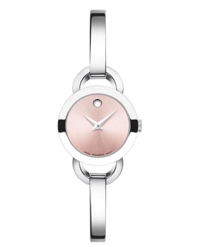 商品Movado|Movado Rondiro Pink Dial Stainless Steel Women&apos;s Watch 0606797,价格¥2703,第1张图片