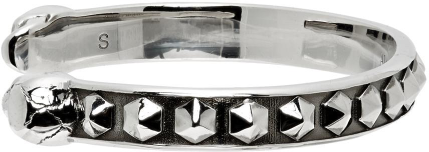 商品Alexander McQueen|Silver Skull Studs Cuff Bracelet,价格¥1831,第7张图片详细描述